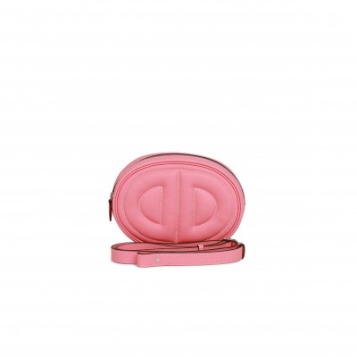HERMES IN-THE-LOOP BELT BAG ROSE D'ETE VERSO SWIFT PALLADIUM HARDWARE  (19cm)