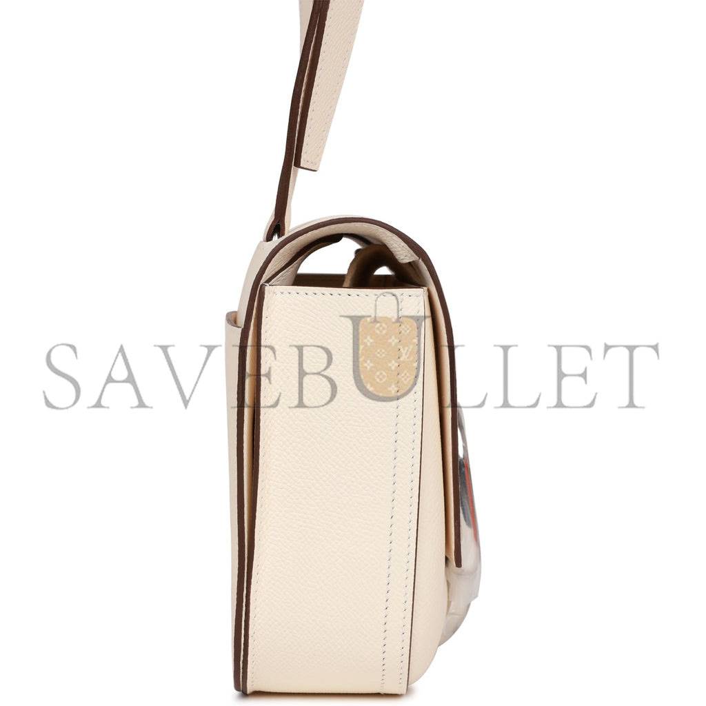 HERMES MINI DELLA CAVALLERA NATA EPSOM PALLADIUM HARDWARE (18*16*5cm) HERMES MINI DELLA CAVALLERA NATA EPSOM PALLADIUM HARDWARE (18*16*5cm)