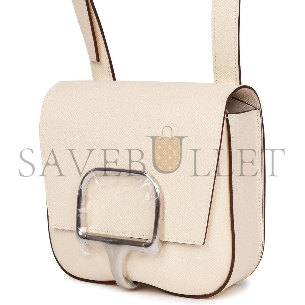 HERMES MINI DELLA CAVALLERA NATA EPSOM PALLADIUM HARDWARE (18*16*5cm) HERMES MINI DELLA CAVALLERA NATA EPSOM PALLADIUM HARDWARE (18*16*5cm)
