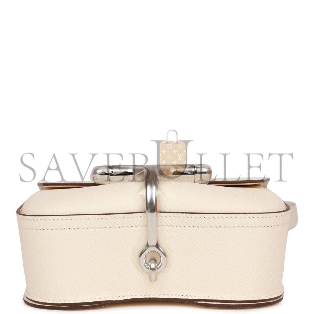 HERMES MINI DELLA CAVALLERA NATA EPSOM PALLADIUM HARDWARE (18*16*5cm) HERMES MINI DELLA CAVALLERA NATA EPSOM PALLADIUM HARDWARE (18*16*5cm)