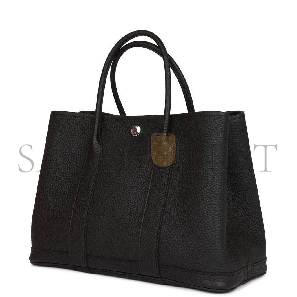 HERMES GARDEN PARTY 30 BLACK NEGONDA PALLADIUM HARDWARE (30*21*13cm) HERMES GARDEN PARTY 30 BLACK NEGONDA PALLADIUM HARDWARE (30*21*13cm)