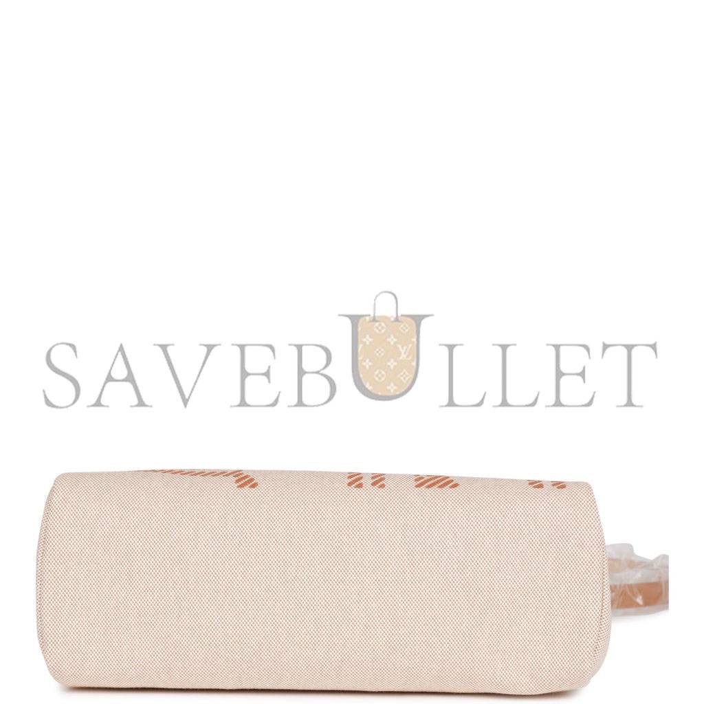 HERMES HERBAG ZIP PM 31 BRIDES DE GALA TOILE H BERLINE NATURAL SABLE PALLADIUM HARDWARE(30*27*11cm) HERMES HERBAG ZIP PM 31 BRIDES DE GALA TOILE H BERLINE NATURAL SABLE PALLADIUM HARDWARE(30*27*11cm)