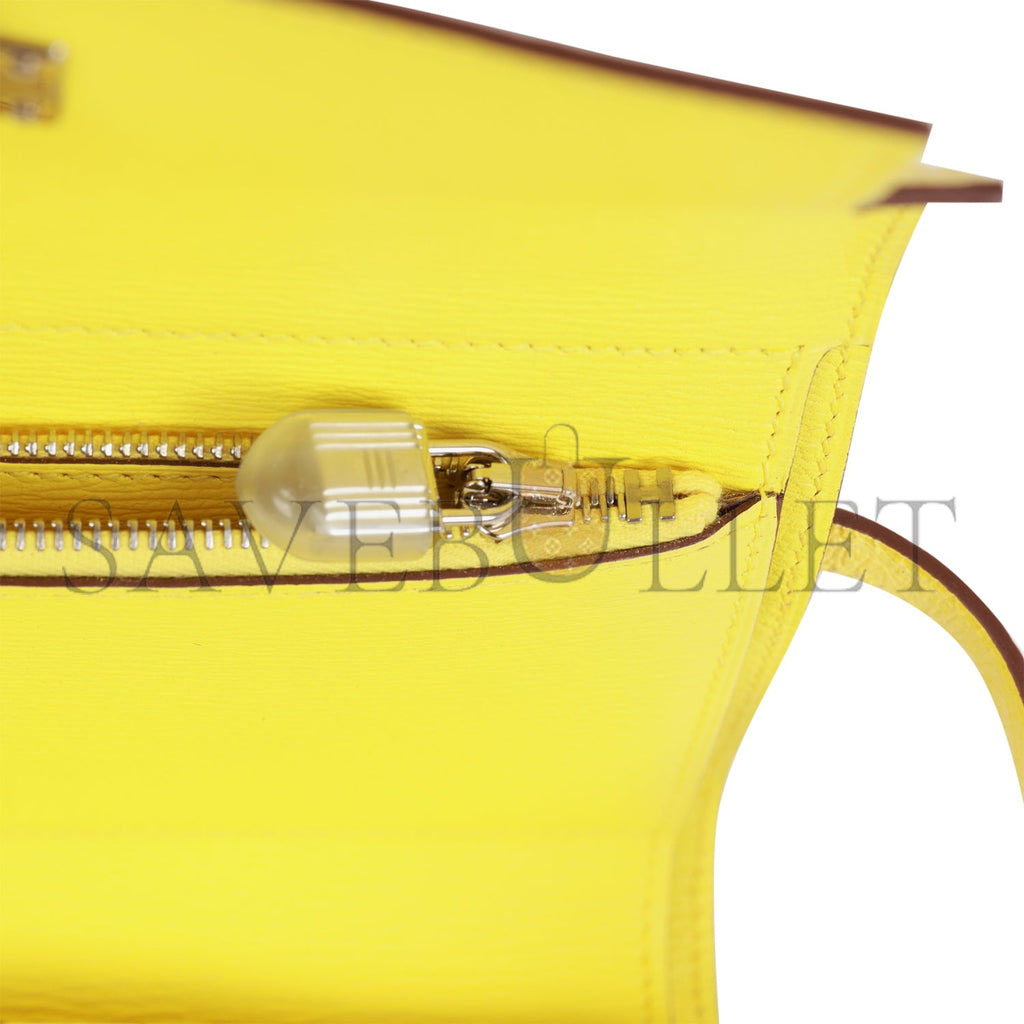 HERMES MEDIUM KELLY DEPLIANT WALLET JAUNE CITRON OSTRICH PALLADIUM HARDWARE (15*10*3cm) HERMES MEDIUM KELLY DEPLIANT WALLET JAUNE CITRON OSTRICH PALLADIUM HARDWARE (15*10*3cm)