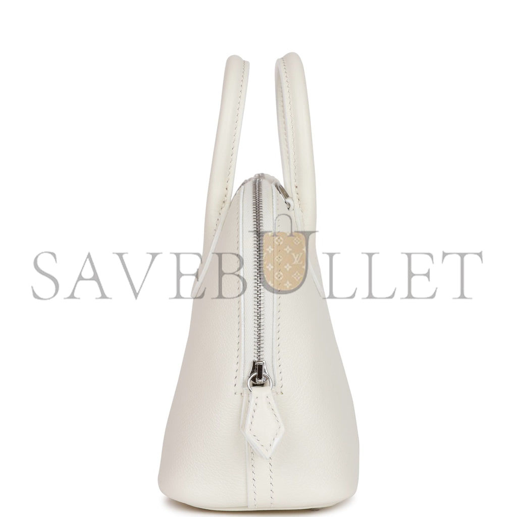 HERMES 1923 BOLIDE 25 WHITE EVERCOLOR VERSO PALLADIUM HARDWARE (25*20*10cm) HERMES 1923 BOLIDE 25 WHITE EVERCOLOR VERSO PALLADIUM HARDWARE (25*20*10cm)