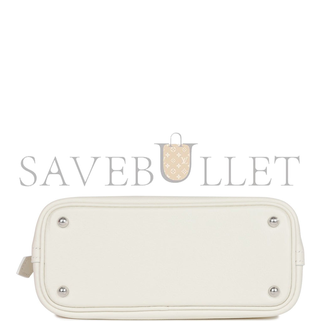 HERMES 1923 BOLIDE 25 WHITE EVERCOLOR VERSO PALLADIUM HARDWARE (25*20*10cm) HERMES 1923 BOLIDE 25 WHITE EVERCOLOR VERSO PALLADIUM HARDWARE (25*20*10cm)