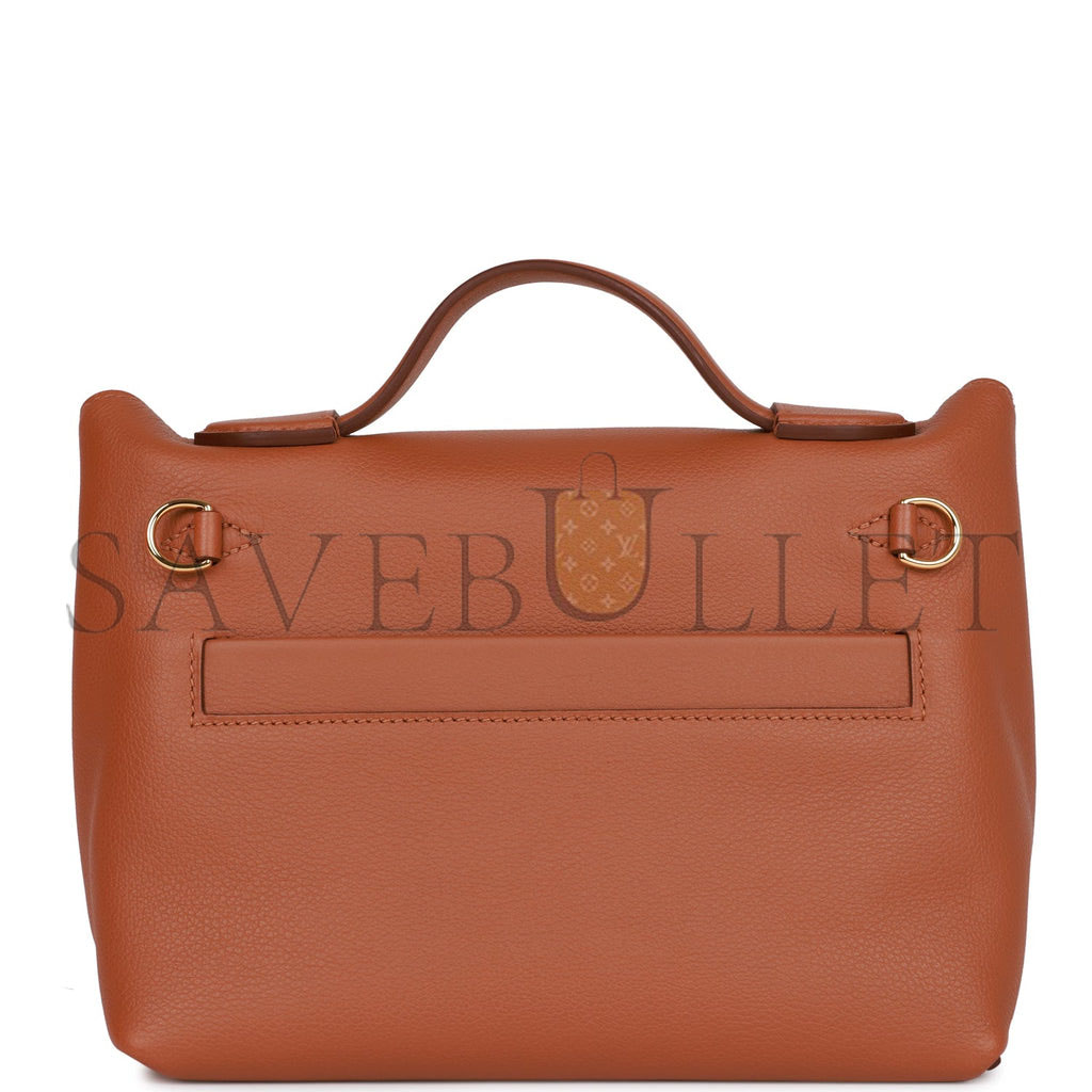 HERMES MINI 2424 BAG GOLD EVERCOLOR AND SWIFT GOLD HARDWARE (23*16*11cm) HERMES MINI 2424 BAG GOLD EVERCOLOR AND SWIFT GOLD HARDWARE (23*16*11cm)
