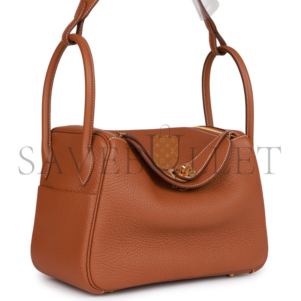 HERMES LINDY 26 GOLD CLEMENCE GOLD HARDWARE (26*18*12cm) HERMES LINDY 26 GOLD CLEMENCE GOLD HARDWARE (26*18*12cm)