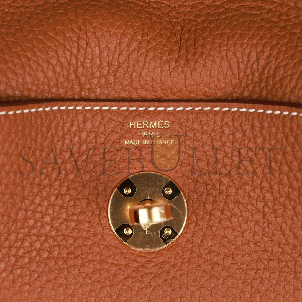 HERMES LINDY 26 GOLD CLEMENCE GOLD HARDWARE (26*18*12cm) HERMES LINDY 26 GOLD CLEMENCE GOLD HARDWARE (26*18*12cm)
