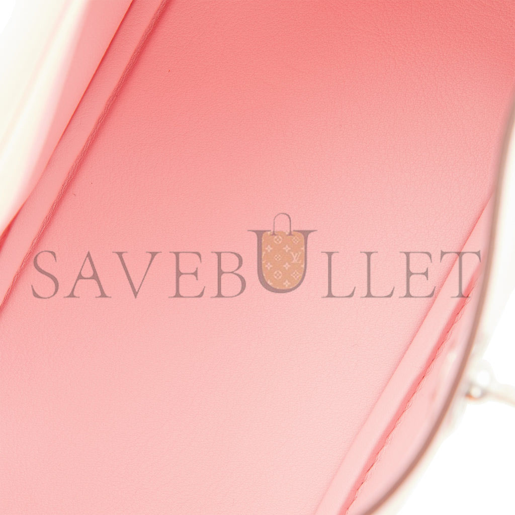 HERMES MINI LINDY ROSE SAKURA SWIFT PALLADIUM HARDWARE (19*12.5*9) HERMES MINI LINDY ROSE SAKURA SWIFT PALLADIUM HARDWARE (19*12.5*9)