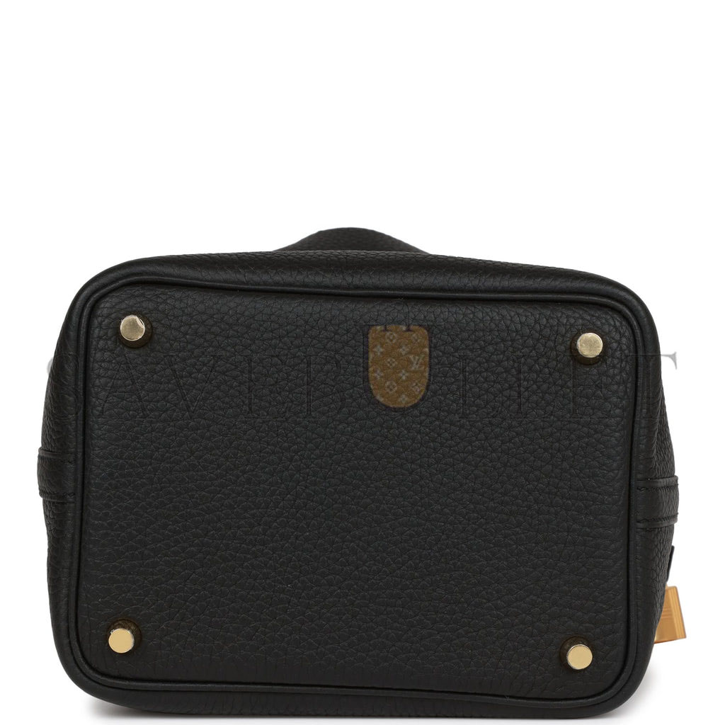 HERMES PICOTIN LOCK 18 BLACK MATTE ALLIGATOR AND CLEMENCE TOUCH GOLD HARDWARE (18*13*18cm) HERMES PICOTIN LOCK 18 BLACK MATTE ALLIGATOR AND CLEMENCE TOUCH GOLD HARDWARE (18*13*18cm)